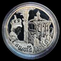 Moeda de 1 Dollar - 2002 - Canadá - Ascensão da Rainha (Proof)