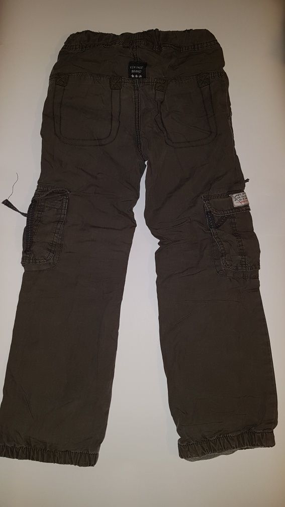 Spodnie  KappaAhl - cargo z podszewką rozm. 122 cm