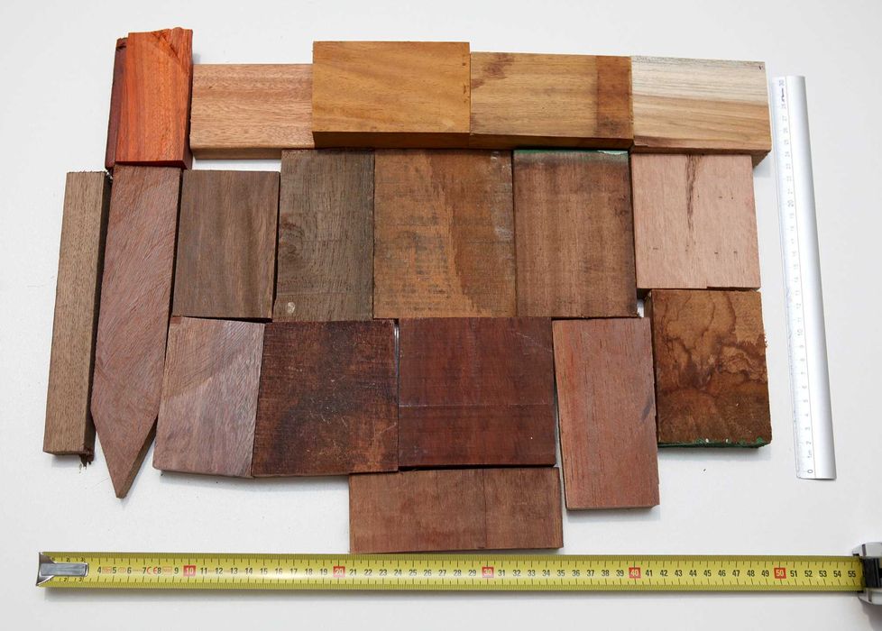 Drewno egzotyczne kawałki desek do inkrustacji rękodzieła 5 kg