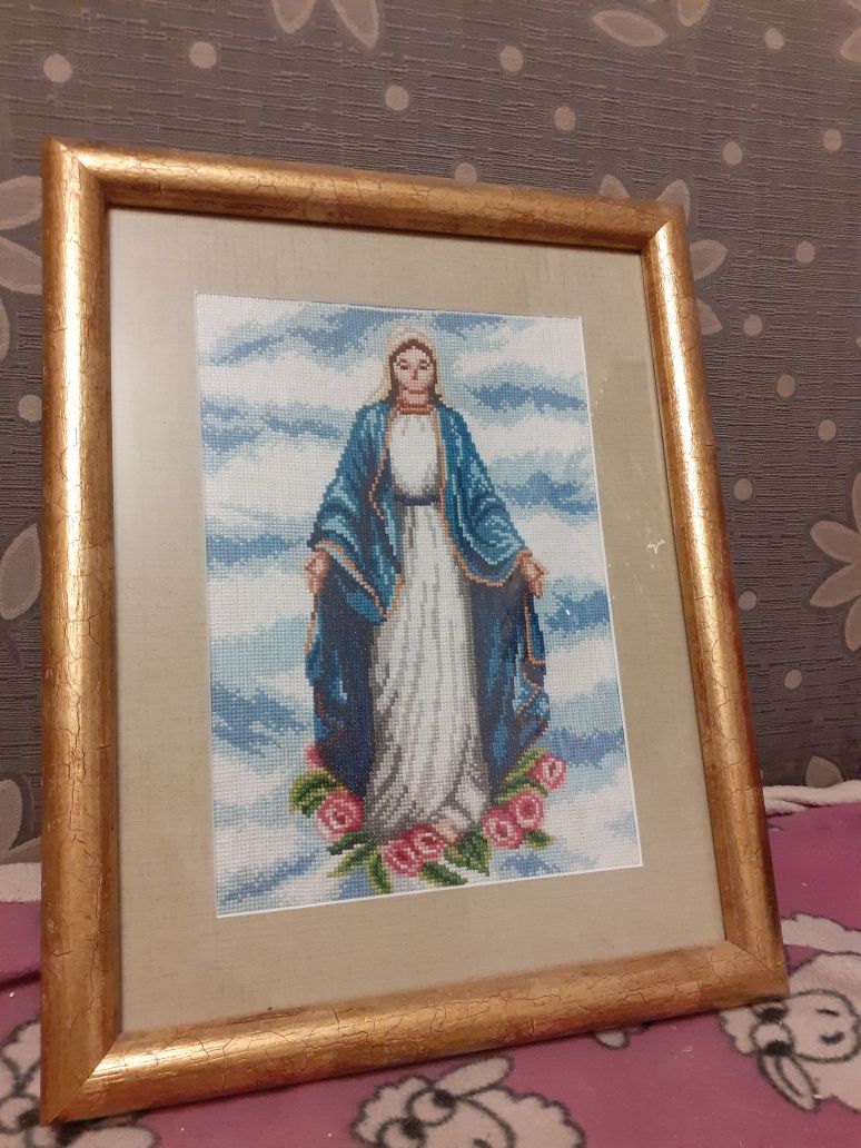 Obraz Matki Boskiej handmade