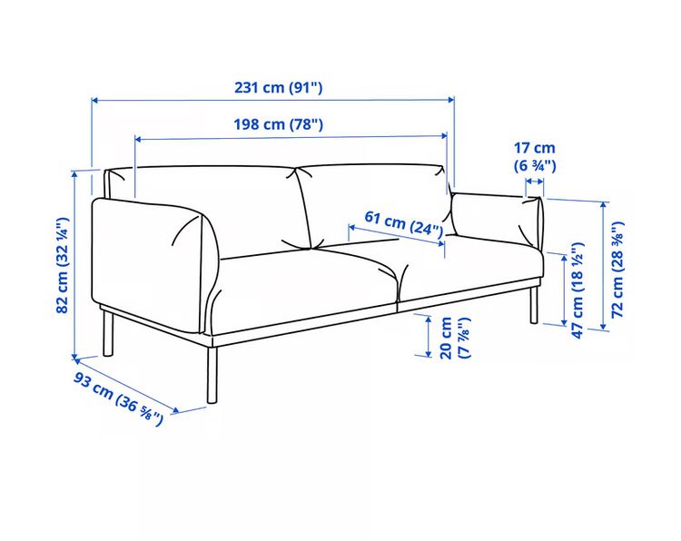 Sofa Ikea Äpplaryd Ciemno Szara