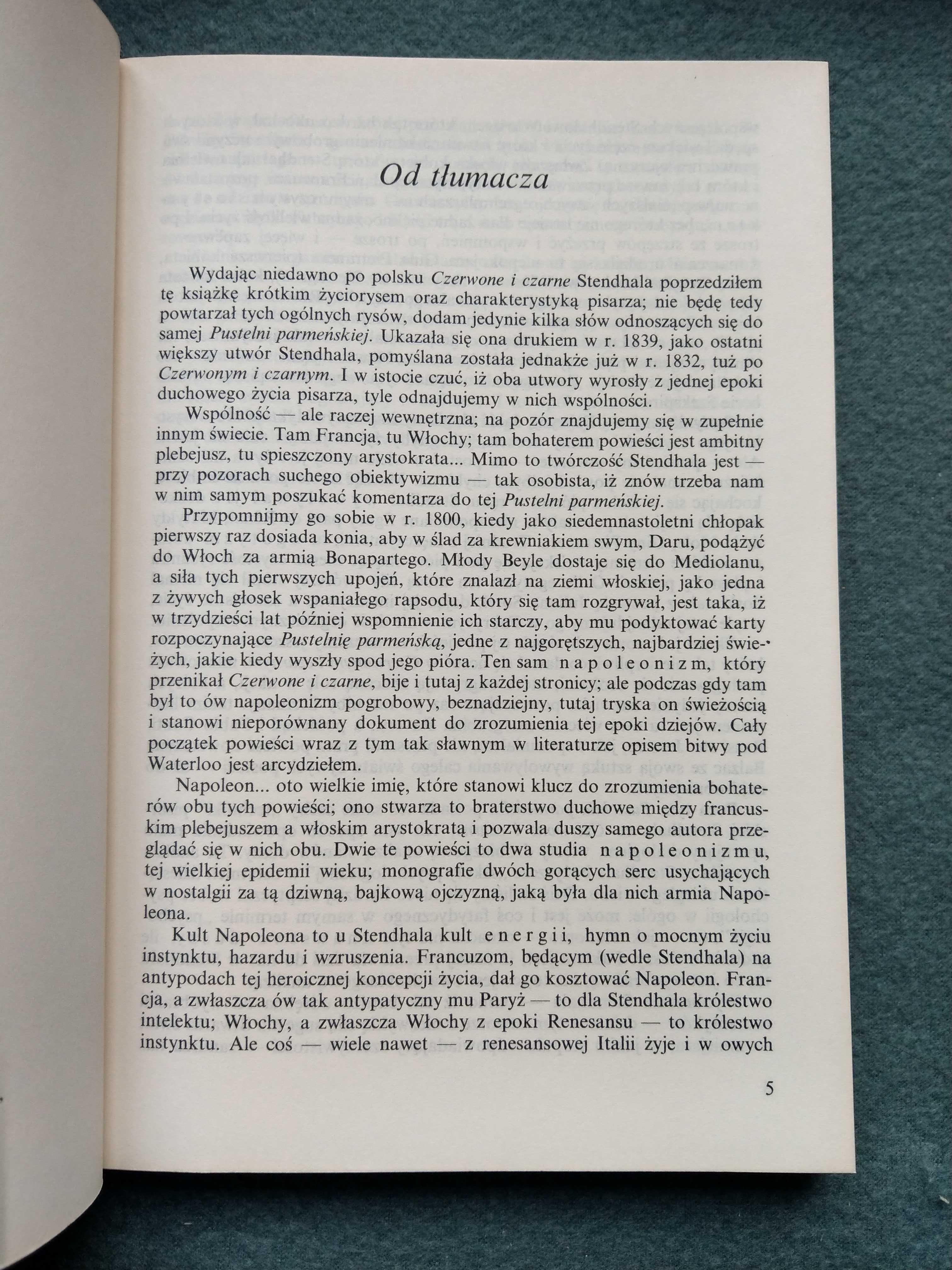 "Pustelnia parmeńska" Stendhal