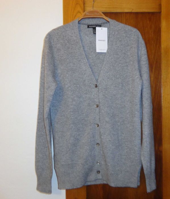 Casaco 100% caxemira Cinzento mesclado Mango