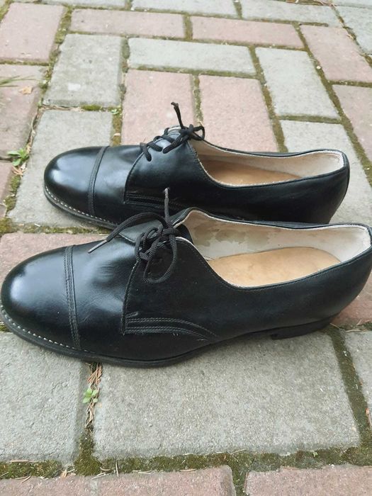 Офицерские полуботинки (туфли) хром, 43 размер. Фабрика "Ленинград".