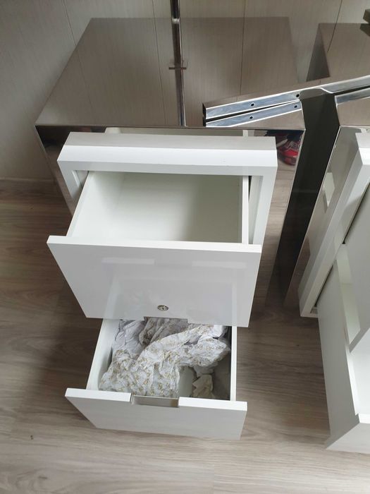 półka szafka nierdzewna szuflady regał z szufladami półka