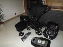 Cybex Balios S lux Deep Black +Baza Cybex Cudowny czarnuszek