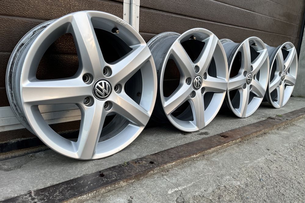 4x felgi aluminiowe Alufelgi 5x112 r16 et48 6J Oryginalne Volkswagen