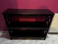 Konsola/stolik ozdobny czarny w stylu rustykalnym