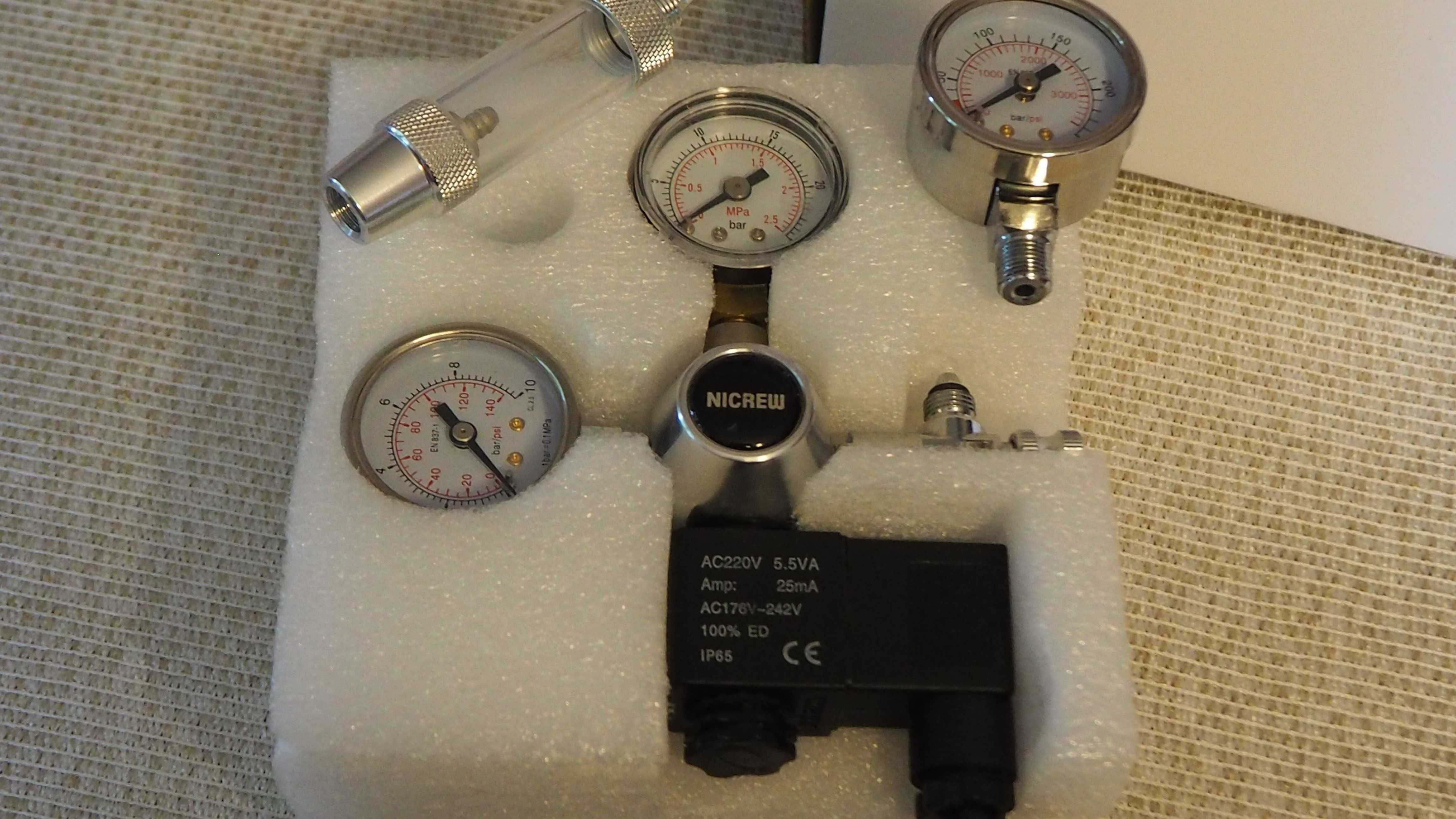 manometr, regulator CO2 do akwarium