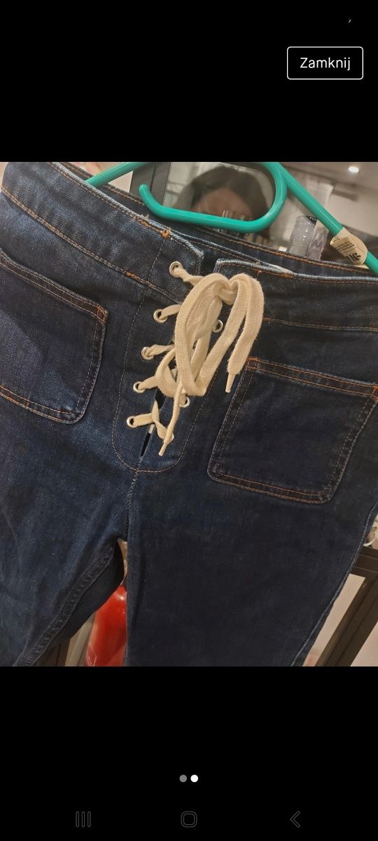 Zara rurki S 36 dżinsy