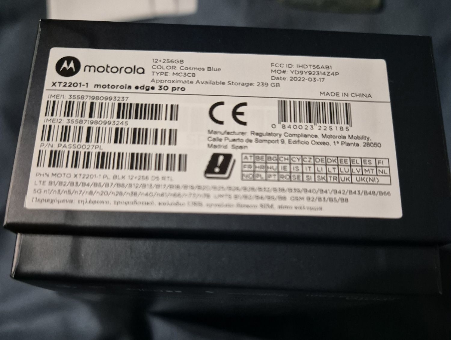 Motorola EDGE 30 Pro 12/256GB