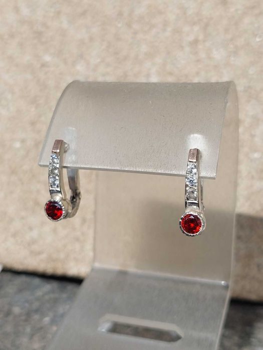 серебряные серьги