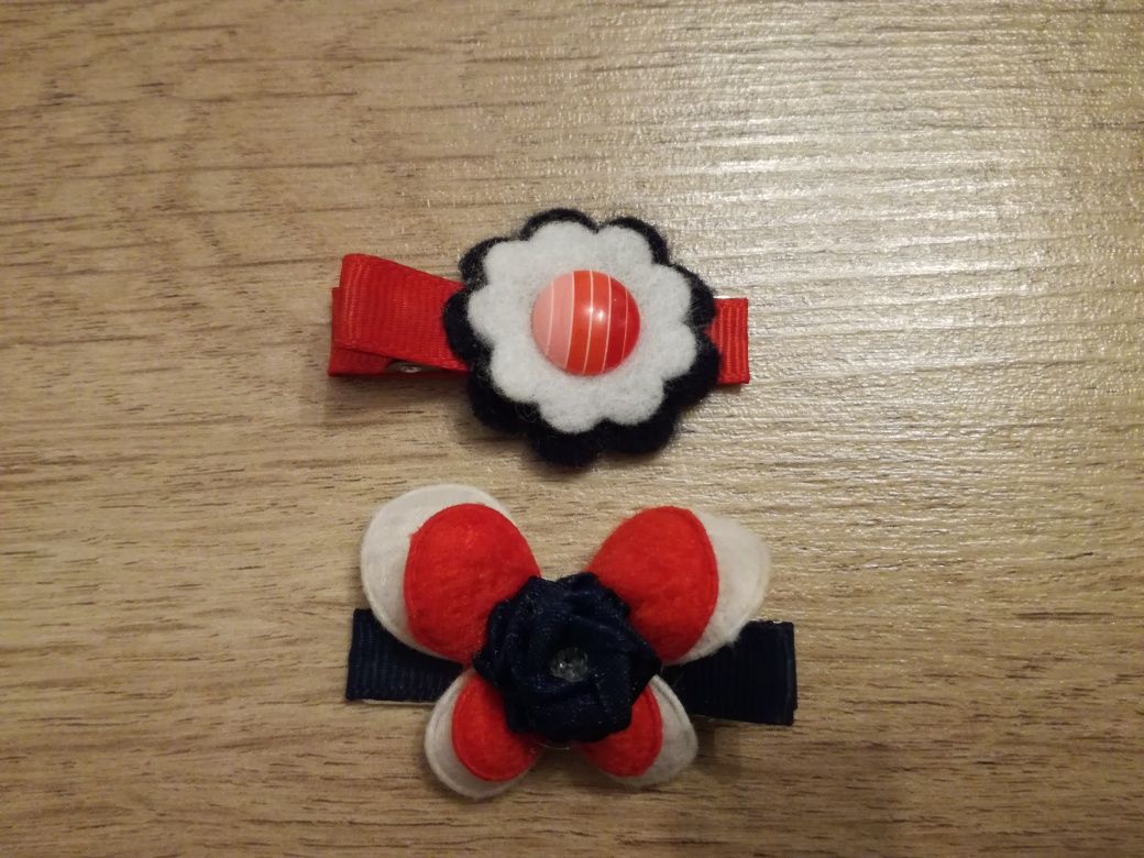 Spinki do włosów, spineczki handmade, komplet 2 szt.