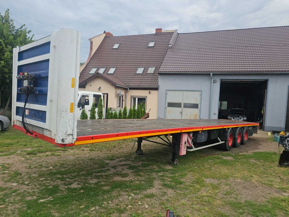 naczepa platforma fruehauf GABARYTKI kogut bardzo mocna 13.60m