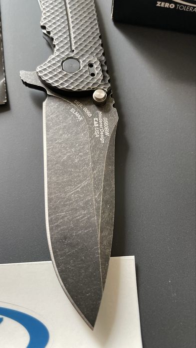 Zero Tolerance ZT 0560BW Rick Hinderer Flipper, G10, ELMAX Оригинал