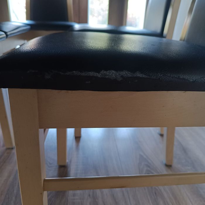 Komoda, stół, krzesła, witryna dąb sonoma