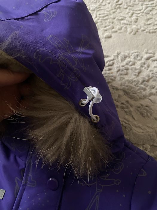 Зимовий дитячий мембранний термо комбінезон на/для дівчинки 74-98