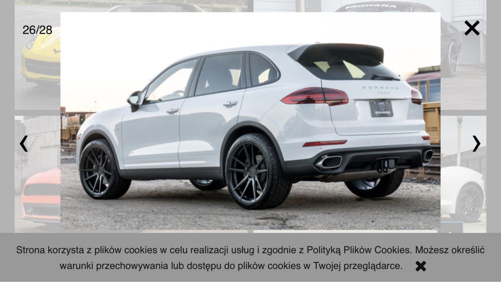 Felgi ROHANA RF2  5x130 20" j 9 et 45 Porsche Cayenne Q7  Touareg