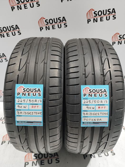 2 pneus semi novos 225-50R17  94w Bridgestone - Oferta dos Portes