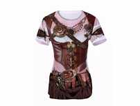 Koszulka z nadrukiem GoDan Steampunk Lady r. L. Godan