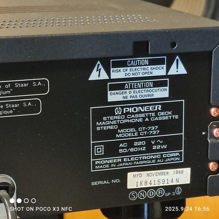 Кассетная дека PIONEER CT 737