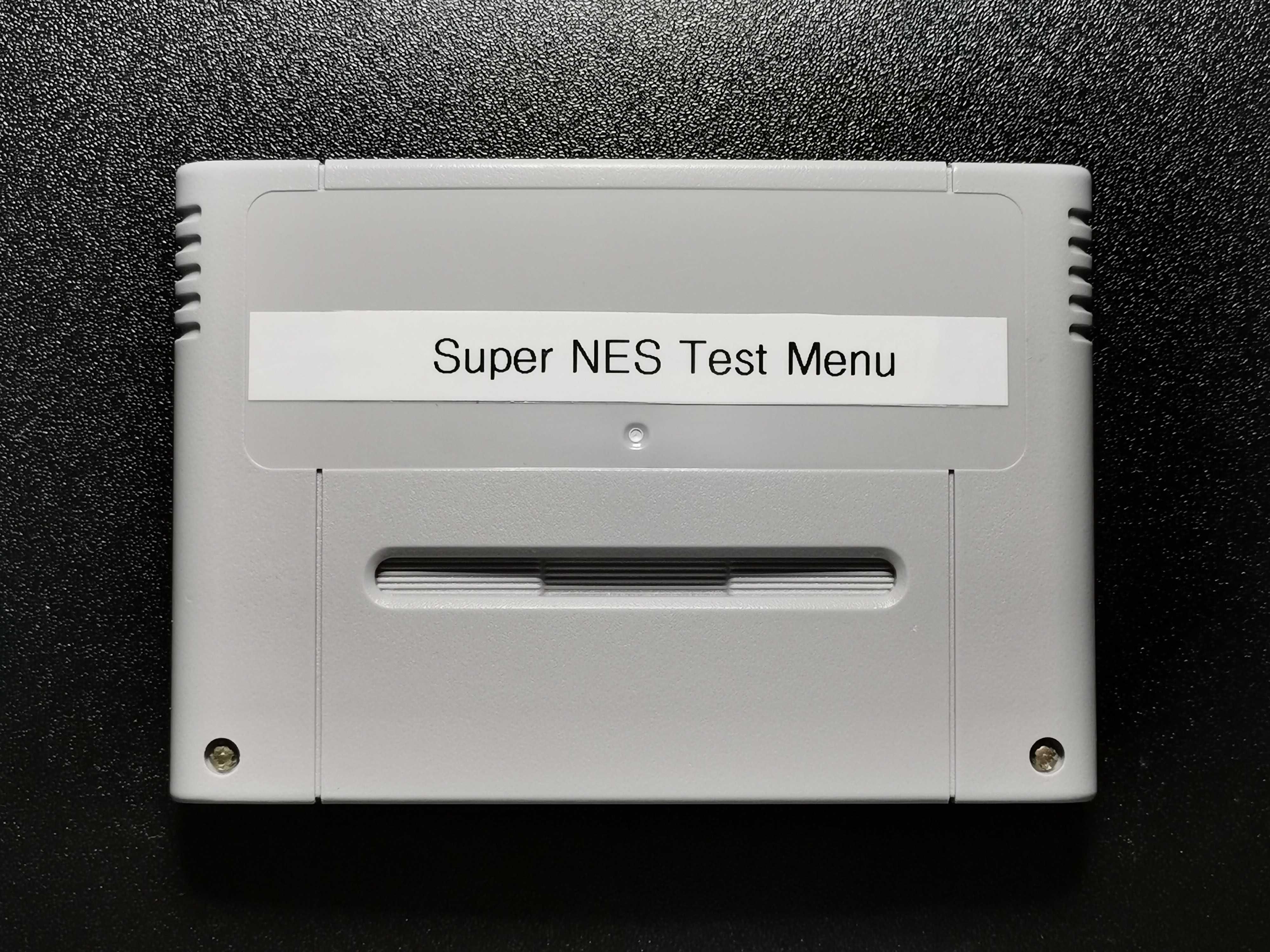 Super Nintendo Super NES Test Menu
