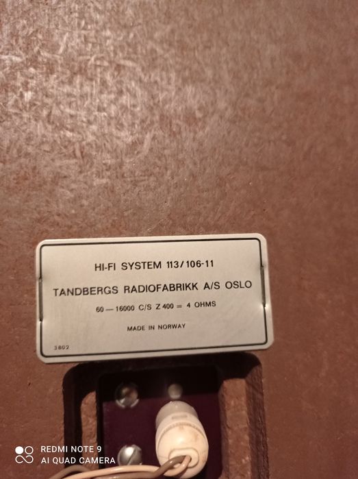 Stare kolumny tandberg hi-fi system 113/106-11