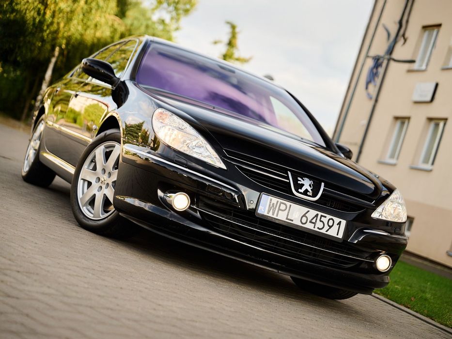 Peugeot 607 2.0 HDi 136KM • Czarny Metalik • Super Stan • Zadbany • Zarej w PL