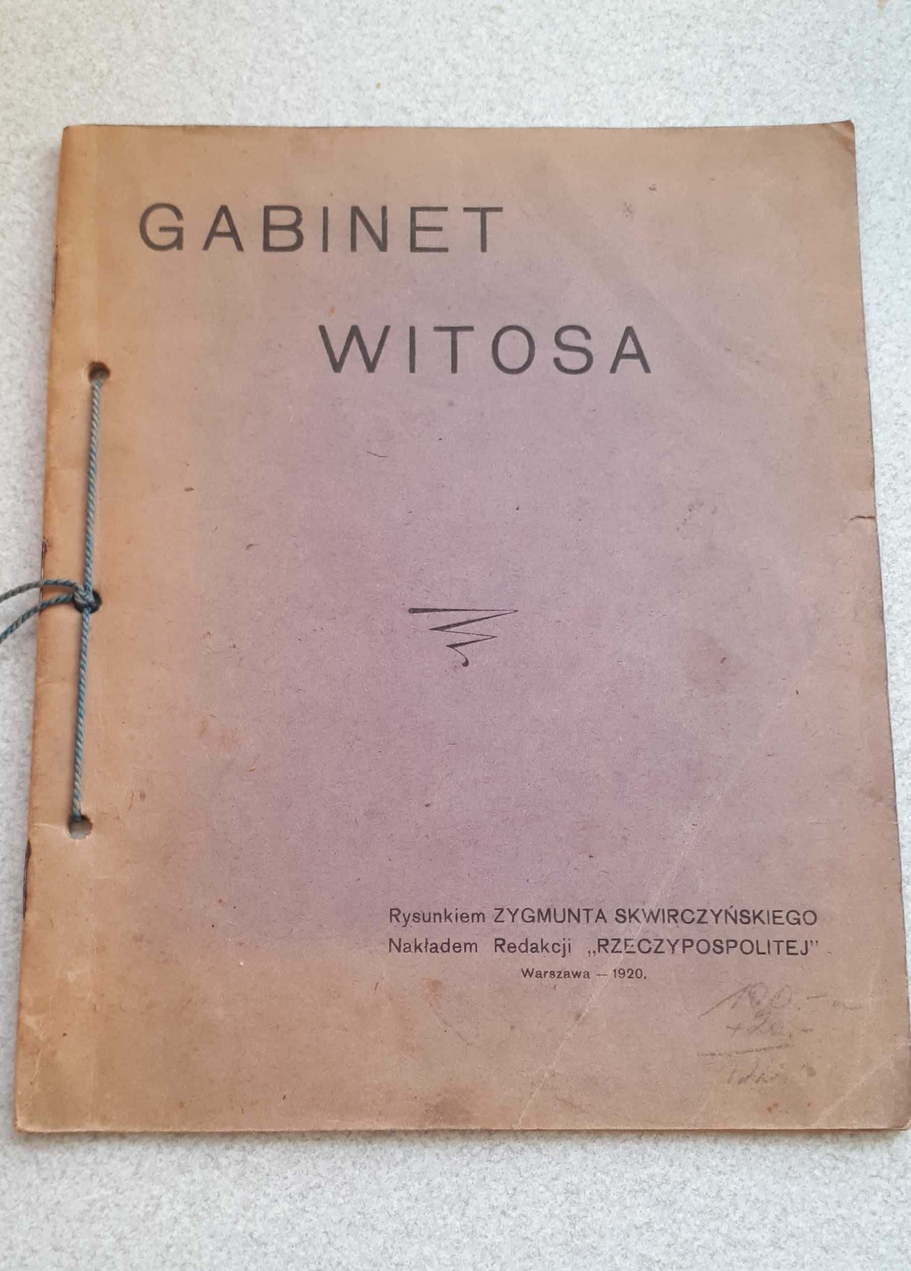 książka - album Gabinet Witosa rysunkiem Zygmunta Skwirczyńskiego 1920