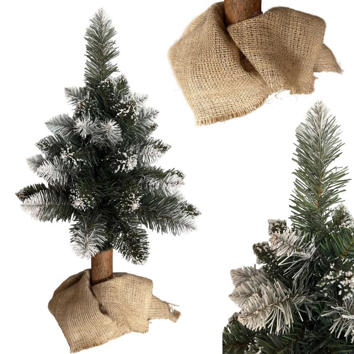 Mała sztuczna choinka na biurko | Do biura i domu | na pniu 70 cm