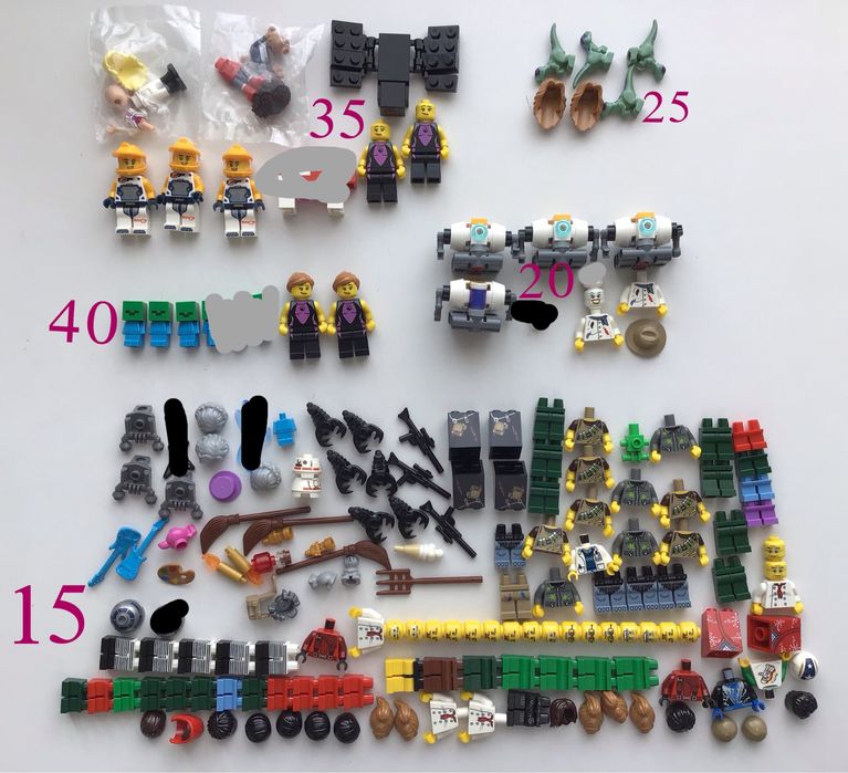 Оргининальные новые детали и фигурки Лего, Legoo