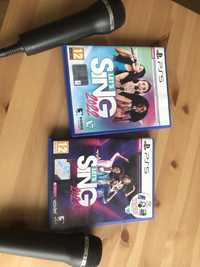 Gry PS5 2 mikrofony + Let's sing 2022 i 2023 + Spider Man 2