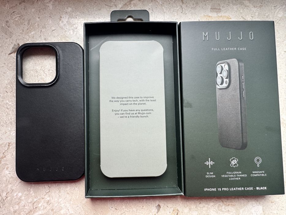 Etui skórzane Mujjo Leather Case Apple iPhone 15 pro