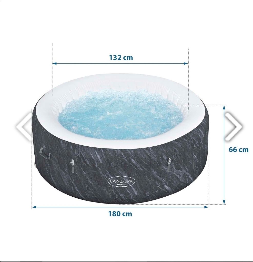 Dmuchane SPA Lay-Z Boracay 4 osobowe Bestway