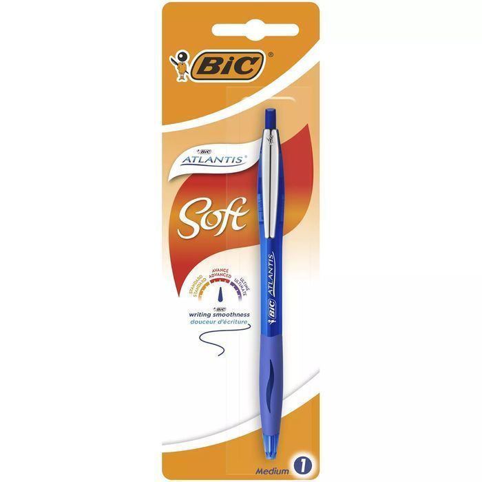 Długopis BIC Atlantis Soft niebieski blister 1szt. BIC