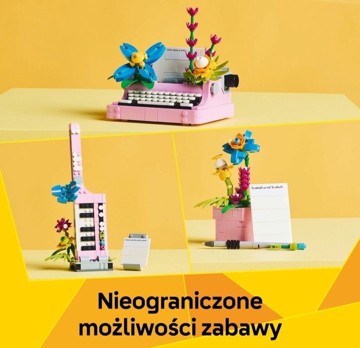 LEGO Creator 3 w 1 Maszyna do pisania z kwiatami 31169