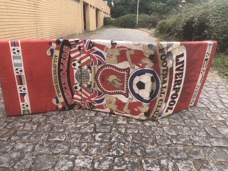 Almofadas de bancada do liverpool antigas