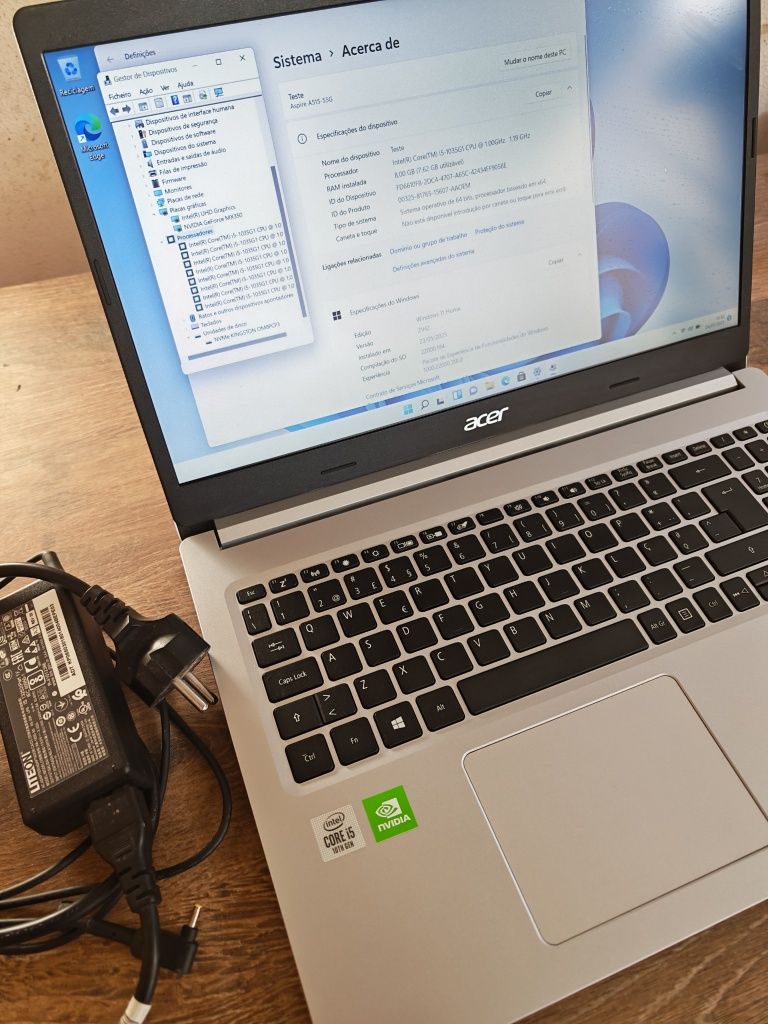 Portatil Acer Aspire A515-55G 15.6" Intel I5-1035G1 512GBSSD 8GB Ram