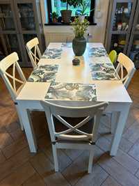 Stół Ikea Bjursta i 4 krzesla Ingolf