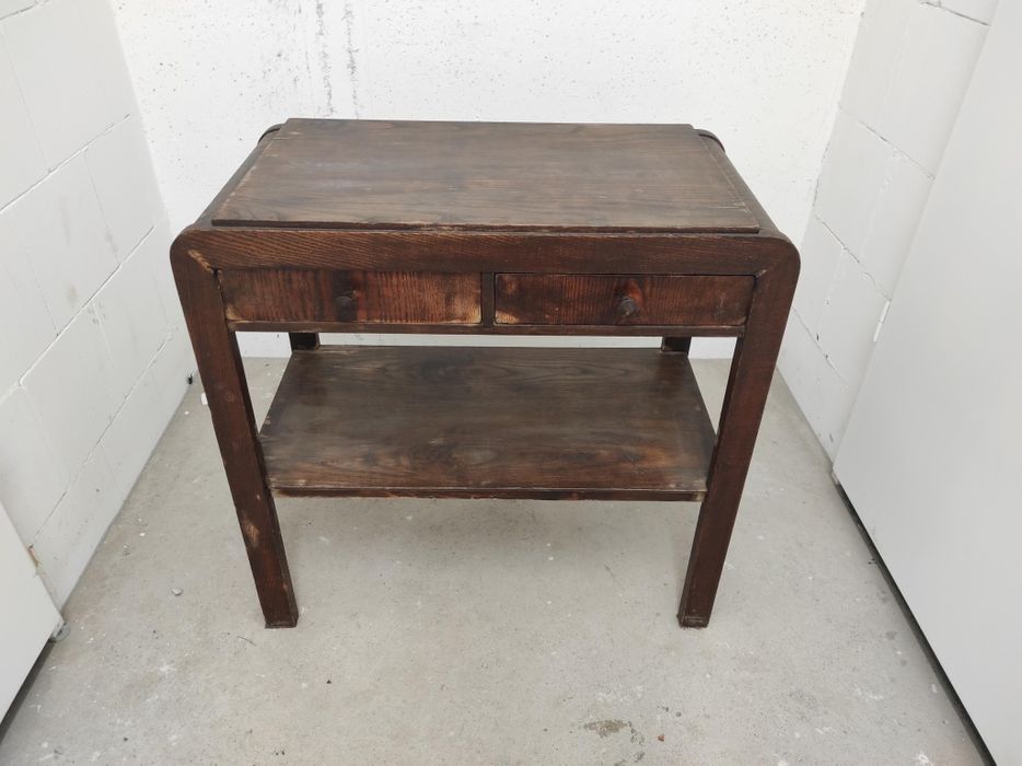 Stolik pod radio typu 640-B art deco lata 50. PRL vintage konsola