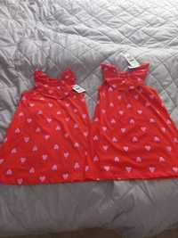 Sukienki dla bliźniaczek 98 Smyk