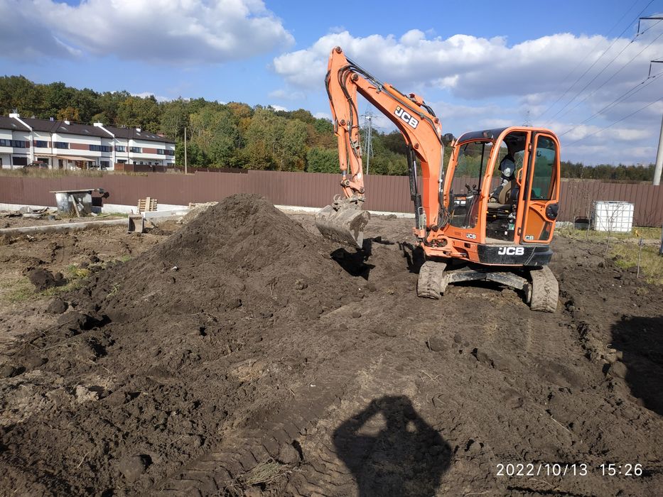 Екскаватор, послуги оренда міні екскаватора , септик, каналізація фунд