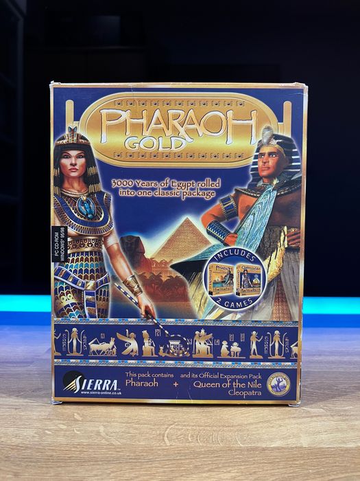 Pharaoh Gold + Cleopatra (PC EN 2000) BIG BOX angielskie wydanie