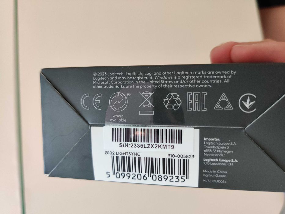 Миша Logitech G102 Lightsync USB Black