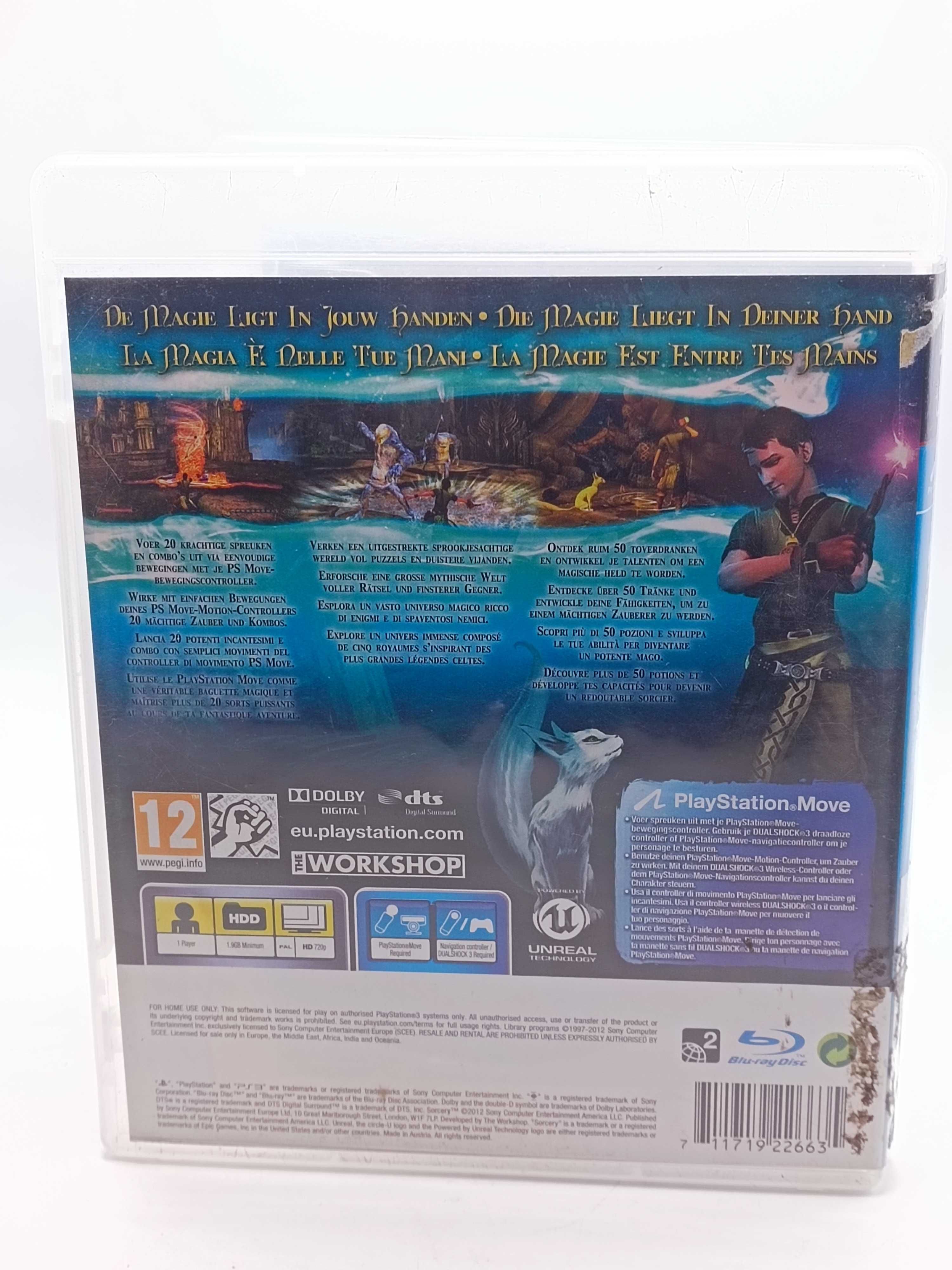 GRA Sorcery Na PS3 Playstation Move 360/04/25s