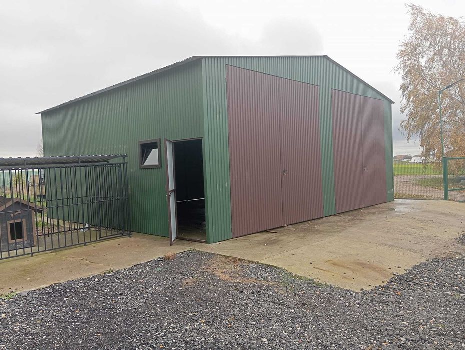 Grafitowy GARAŻ BLASZANY - Magazyn Wiata - Hala Stalowa - GRZYWSTAL