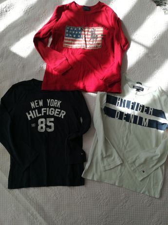 Zestaw koszulek, bluzek Tommy Hilfiger i Ralph Lauren 116
