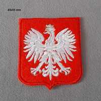 Emblemat naszywka godło orzeł Polska 65x55 mm