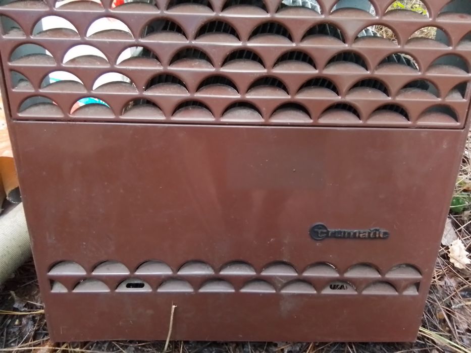 Aquecedor a gás para uma caravana.