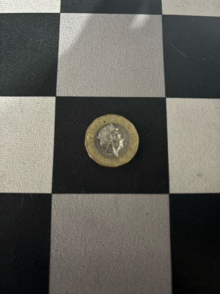 £1 moeda rara elizabeth II
